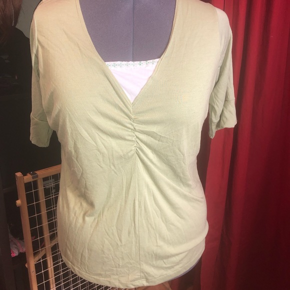 Muted green top - Picture 1 of 5